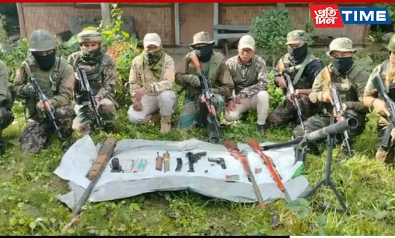 Manipur: Police Recover Large Arms, Ammo Cache In Kangpokpi